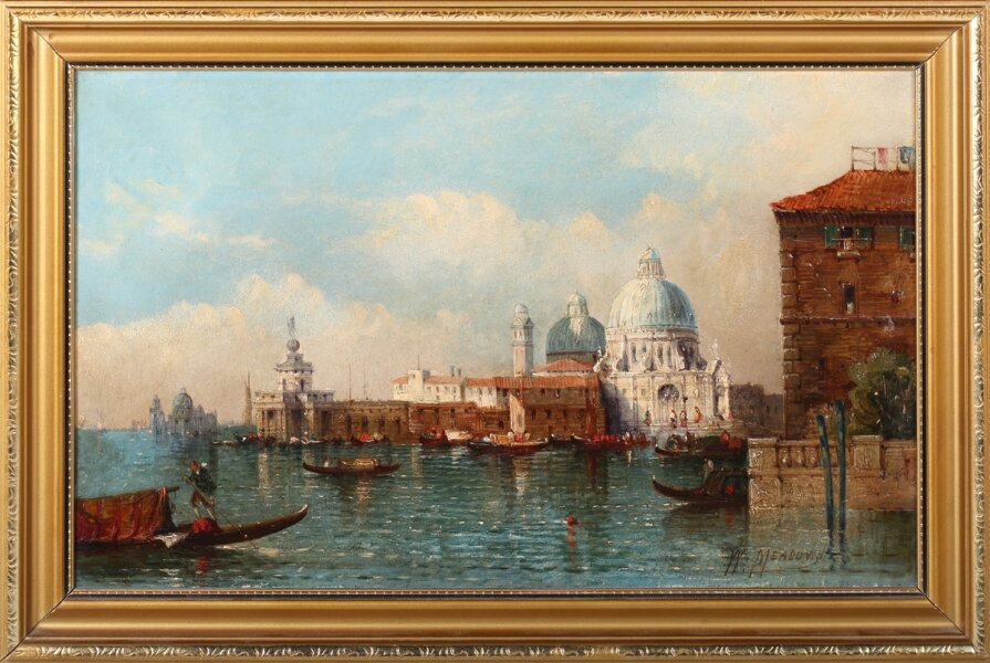 Antique Oil Painting Punta della dogana  William George Meadows 19th C | Ref. no. A2952 | Regent Antiques
