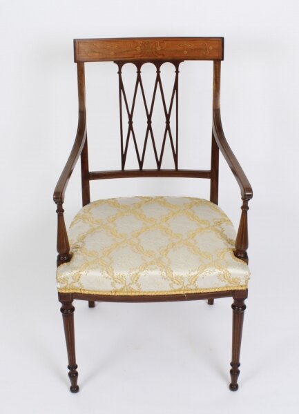 Antique  Sheraton Revival Armchair by Maple & Co  C1880 19th C | Ref. no. A2966 | Regent Antiques