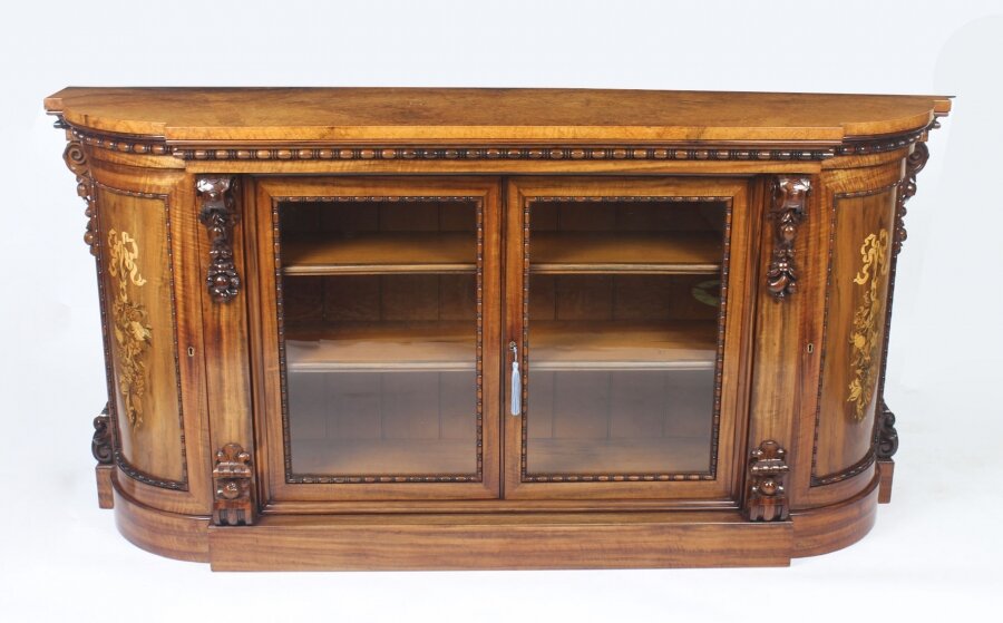 Antique Victorian Burr Walnut & Floral Marquetry Credenza 19th C Antique Victorian Burr Walnut & Floral Marquetry Credenza 19th C | Ref. no. A2990 | Regent Antiques