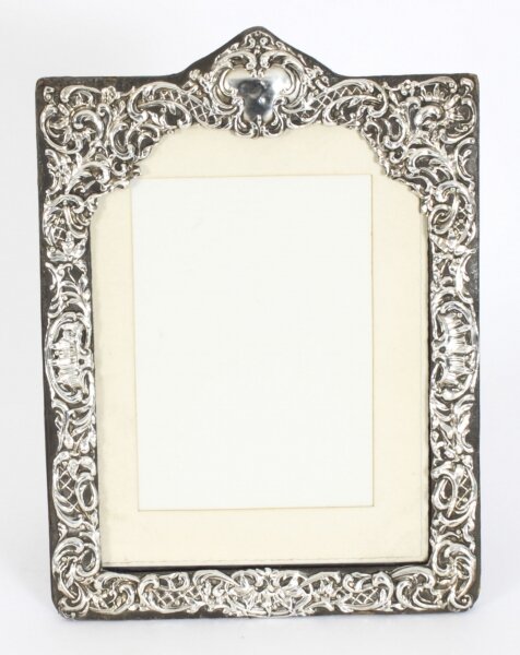 Antique Sterling Silver Photo Frame Dated 1902 27x20cm Antique Sterling Silver Photo Frame Dated 1902 27x20cm | Ref. no. A3024 | Regent Antiques