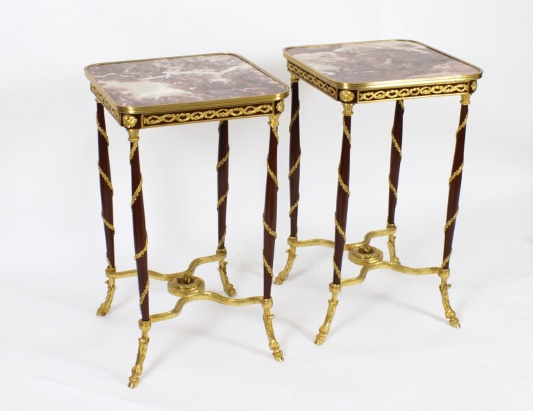 Vintage Pair of French Louis Revival  Ormolu Mounted Occasional Tables 20th C | Ref. no. A3118 | Regent Antiques