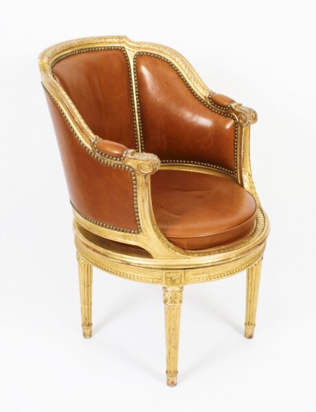 Antique French Louis Revival Revolving Fauteuil de Bureau Desk Chair 19th C Antique French Louis Revival Revolving Fauteuil de Bureau Desk Chair 19th C | Ref. no. A3132 | Regent Antiques