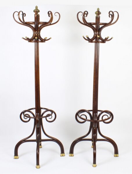 Antique Pair Victorian Thonet Bentwood Hall Umbrella Coat Stands 19th Century | Ref. no. A3137 | Regent Antiques