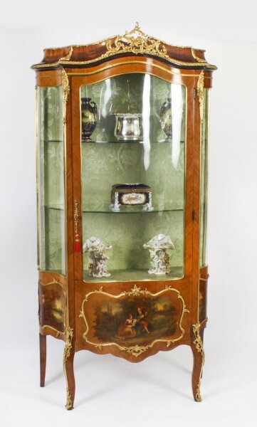 Antique French Kingwood Vernis Martin Vitrine Display Cabinet 19th C Antique French Kingwood Vernis Martin Vitrine Display Cabinet 19th C | Ref. no. A3160 | Regent Antiques