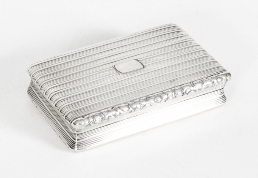 Antique George III Silver Snuff Box  Birmingham 1817 19th C | Ref. no. A3168 | Regent Antiques