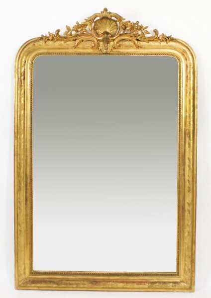 Antique Large French Giltwood Wall  Mirror c.1860 - 154x101cm  19th C | Ref. no. A3185 | Regent Antiques