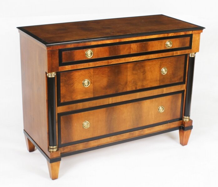 Vintage Biedermeier Walnut Ebonised Harrods Chest of Drawers Late 20th C | Ref. no. A3256c | Regent Antiques