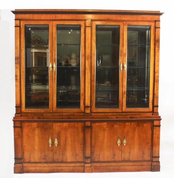 Vintage Harrods Biedermeier Satin Birch Bookcase Circa 1980 20th C | Ref. no. A3256e | Regent Antiques