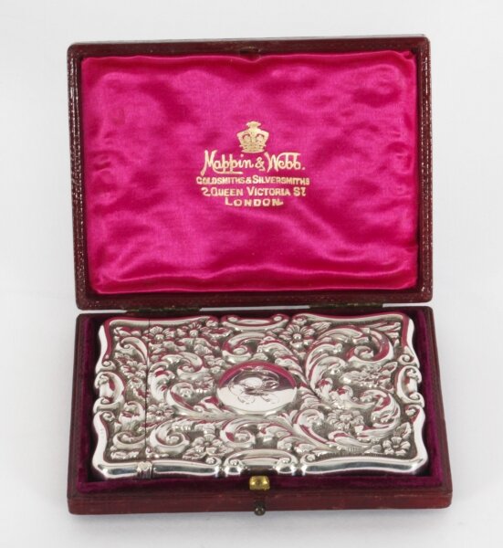 Antique English Sterling Silver Card Case  Mappin & Webb 1904 | Ref. no. A3277 | Regent Antiques