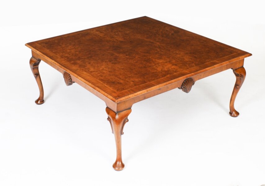 Antique Burr Walnut Queen Anne Revival Coffee Table c.1920 | Ref. no. A3296 | Regent Antiques