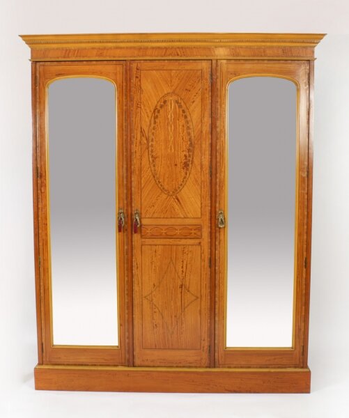 Antique Satinwood  Wardrobe by Maple & Co c.1880 19th C | Ref. no. A3355a | Regent Antiques