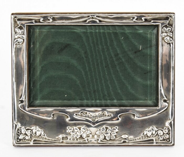 Antique Art Nouveau Sterling Silver Photo Frame dated 1906   13x16cm | Ref. no. A3358 | Regent Antiques