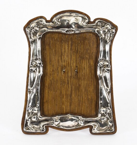 Antique Art Nouveau Sterling Silver Photo Frame Dated 1905    20x15cm | Ref. no. A3359 | Regent Antiques