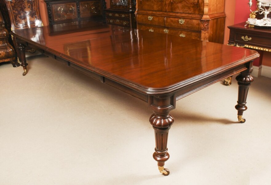 Antique William IV 12ft Flame Mahogany Extending Dining Table 19th C | Ref. no. A3397 | Regent Antiques