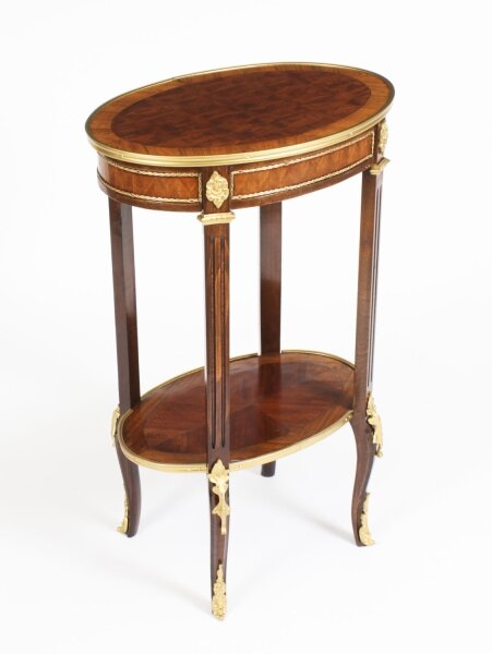 Antique French Walnut Parquetry Oval Occasional Side Table 19th C | Ref. no. A3446 | Regent Antiques