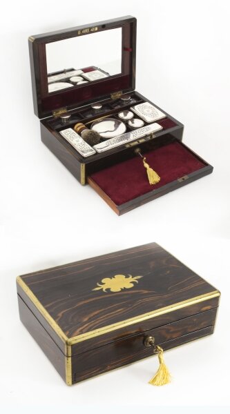Antique Victorian Coromandel Gentleman\'s Travelling Vanity Case  19th C | Ref. no. A3511 | Regent Antiques