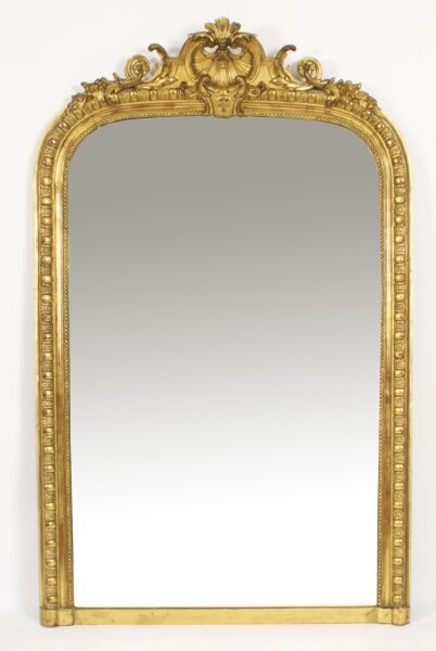 Antique Large Victorian Giltwood Wall Mirror 165 x 106cm 19th C Antique Large Victorian Giltwood Wall Mirror c.1860 - 165 x 106cm 19th C | Ref. no. A3522 | Regent Antiques
