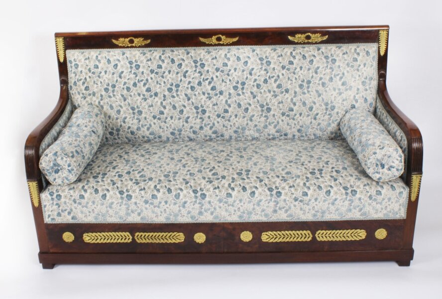 Antique French Empire Ormolu Mounted Flame Mahogany Sofa 19th C | Ref. no. A3525 | Regent Antiques