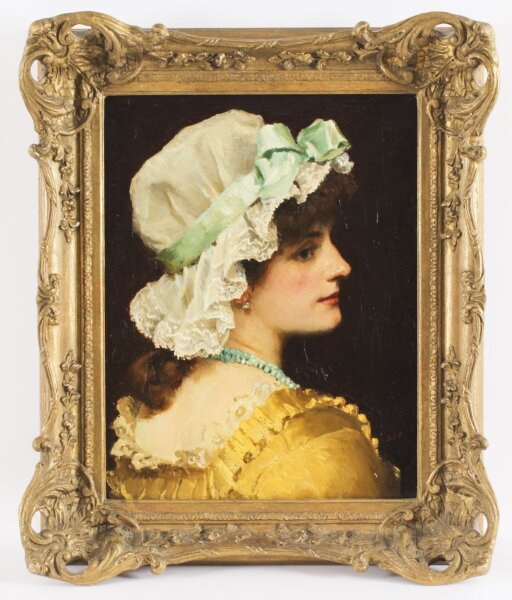 Antique Oil on Canvas Portrait Painting by Robert James Gordon RBA Late 19th C | Ref. no. A3533a | Regent Antiques