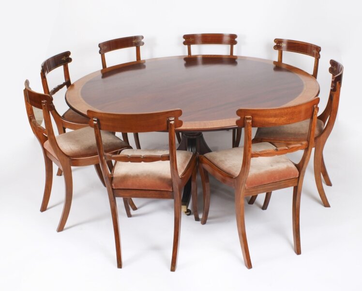 Vintage Dining Table by William Tillman & 8 Chairs  20th C | Ref. no. A3561 | Regent Antiques