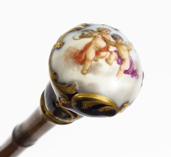 Antique Ladies Walking Cane Stick with Sevres Porcelain Handle 19th C | Ref. no. A3564 | Regent Antiques