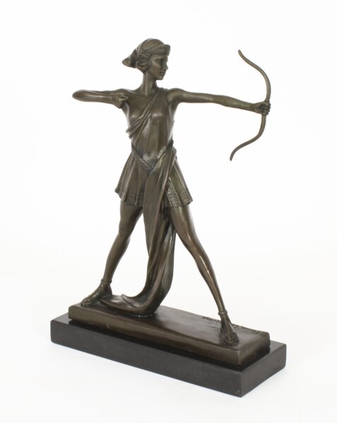 Antique Art Deco Bronze Sculpture of Diana by Pierre La Faguays  Paris C1920 | Ref. no. A3598 | Regent Antiques