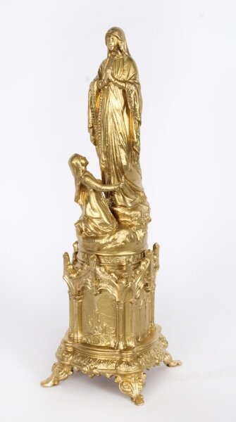 Antique Sculpture St Bernadette before the  Virgin Mary  19th Century | Ref. no. A3608 | Regent Antiques