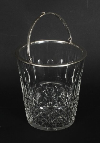 Vintage Sterling Silver  & Crystal Ice Pail Bucket 20th Century | Ref. no. A3630 | Regent Antiques