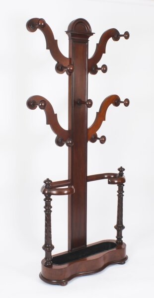 Antique Victorian  Mahogany Hall Tree Umbrella Hat Coat Stand 19th Century | Ref. no. A3641 | Regent Antiques