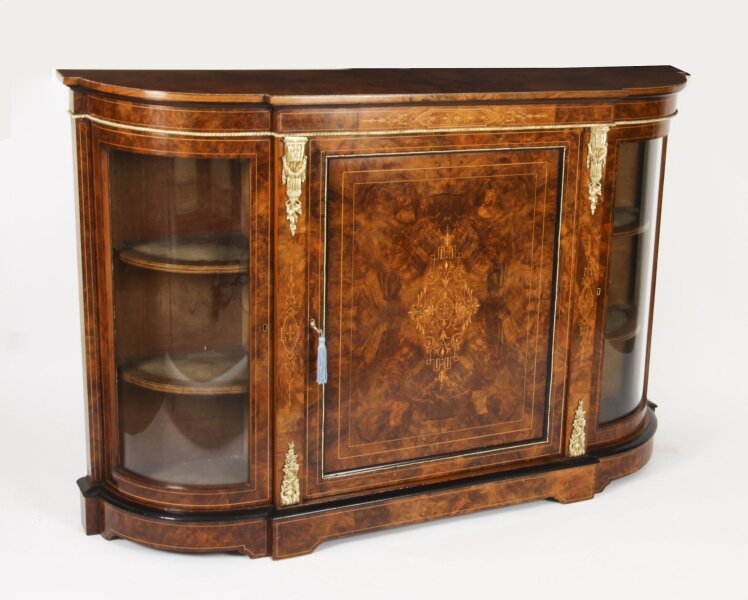 Antique Victorian Walnut Ebonised & Marquetry Credenza 19th C | Ref. no. A3642 | Regent Antiques