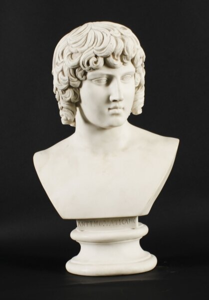 Vintage  Composite Marble Bust of Antinous Farnese 20th C | Ref. no. A3714a | Regent Antiques