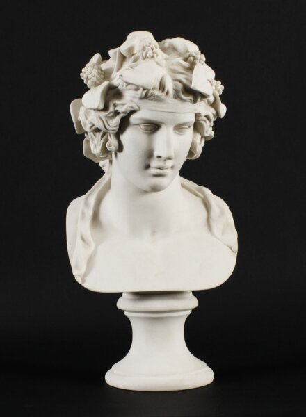 Vintage Composite  Marble Bust of  Roman God Bacchus 20th C | Ref. no. A3714b | Regent Antiques
