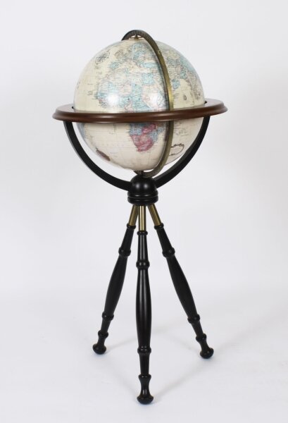 Vintage Terrestrial Library Globe on Stand  20th Century | Ref. no. A3720 | Regent Antiques