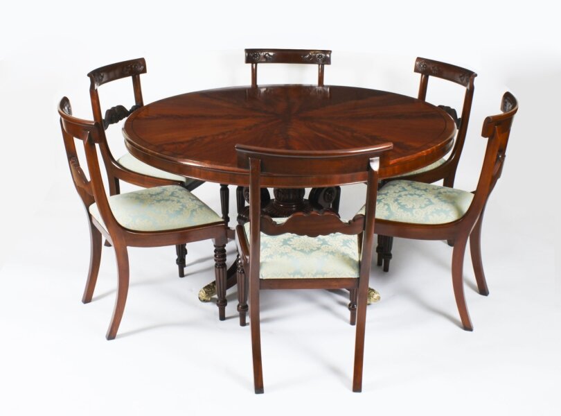 Antique George IV  Dining Table & 6 chairs C1820  19th C | Ref. no. A3791a | Regent Antiques