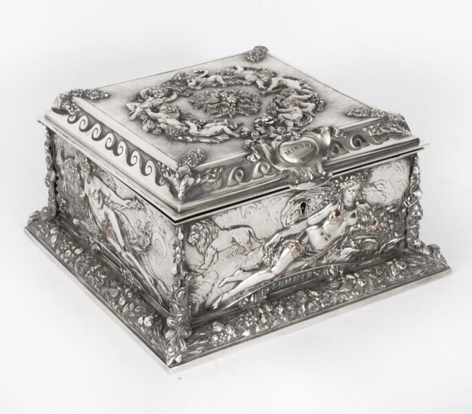 Antique Victorian Silver Plated Jewellery Casket Walker and Hall 19thC | Ref. no. A3811 | Regent Antiques