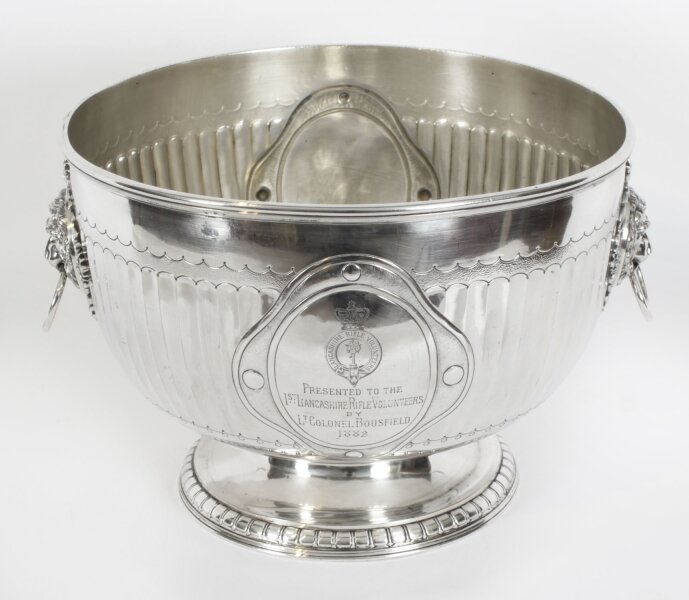Antique  "1st Lancashire Rifle" Silver Plated Wine Cooler Elkington 19th C | Ref. no. A3838a | Regent Antiques