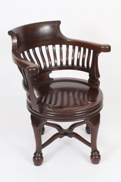 Antique Victorian Walnut Revolving Desk Chair c.1880 19th C | Ref. no. A3876 | Regent Antiques