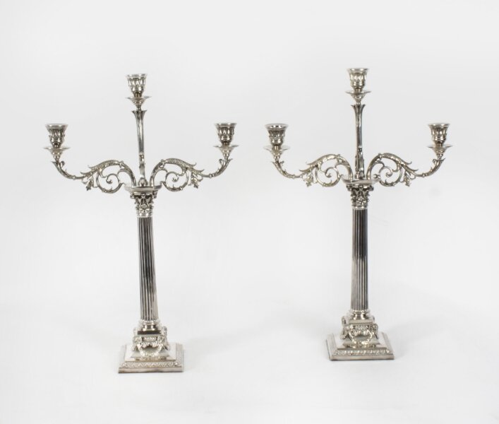 Antique Victorian Pair Metamorphic  Candelabra by Elkington Dated 1886 19th C | Ref. no. A4244x | Regent Antiques