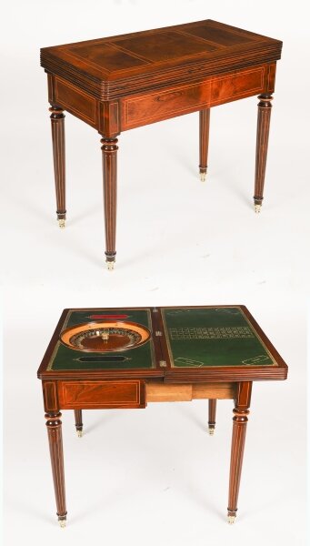 Antique Charles X Foldover Games Card Roulette Table Circa 1810  19th C | Ref. no. A4258 | Regent Antiques