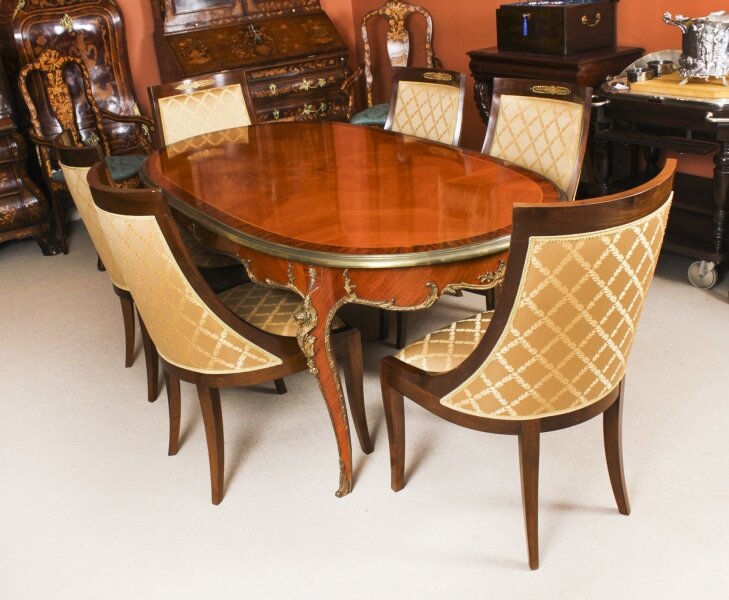 Antique French Louis Revival Dining Table and 6 Empire chairs 20th C | Ref. no. A4300a | Regent Antiques