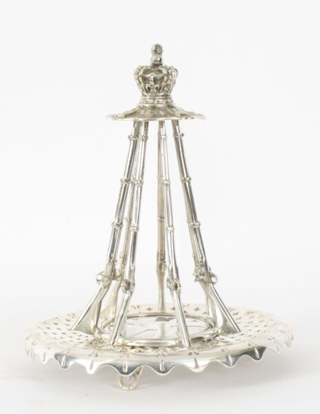 Antique Silver Plated Coronet &  Rifles Toast Rack  Circa 1900 | Ref. no. A4323 | Regent Antiques