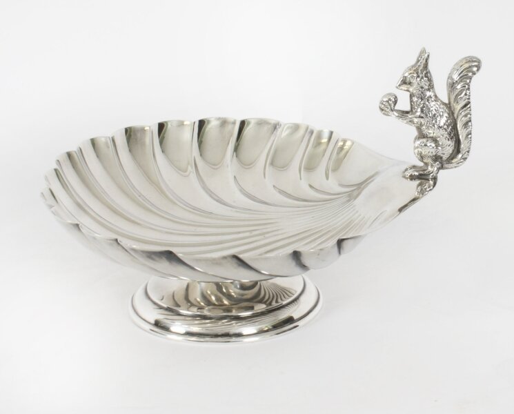 Antique Victorian Silver Plated Squirrel Nut Dish C1880 | Ref. no. A4379 | Regent Antiques