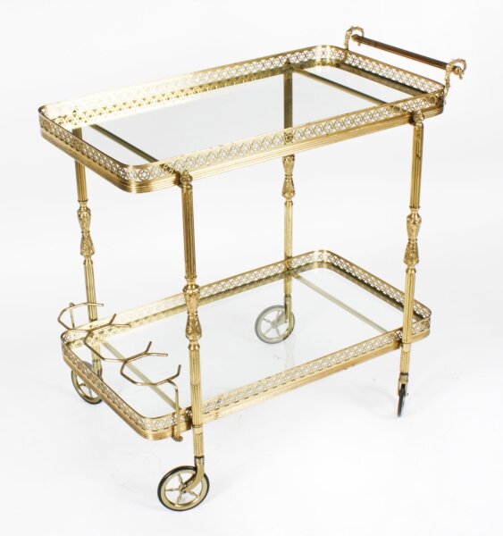 Antique French Modernist Gilded  Drinks Serving Trolley Mid Century | Ref. no. A4398 | Regent Antiques