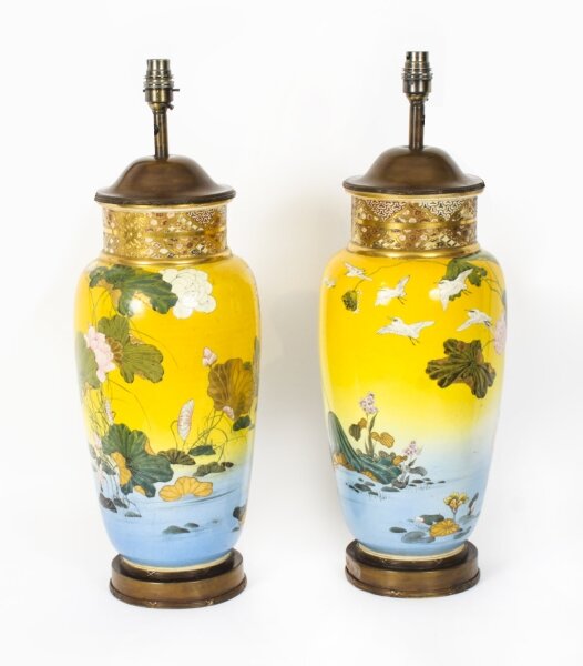 Antique Pair Japanese Satsuma Taizan Period Vases  19th Century | Ref. no. A4417 | Regent Antiques