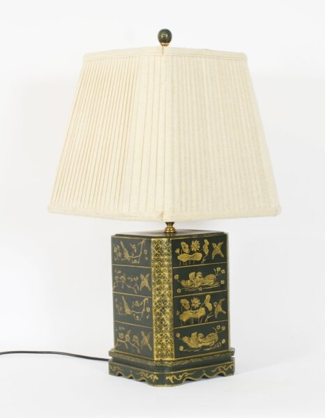 Vintage Hand Painted Toleware Table Lamp Late 20th Century | Ref. no. A4419 | Regent Antiques
