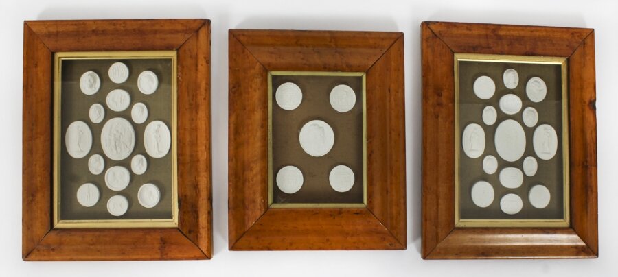 Antique Set of Three Box Framed Grand Tour  Intaglios 19th C | Ref. no. A4428 | Regent Antiques