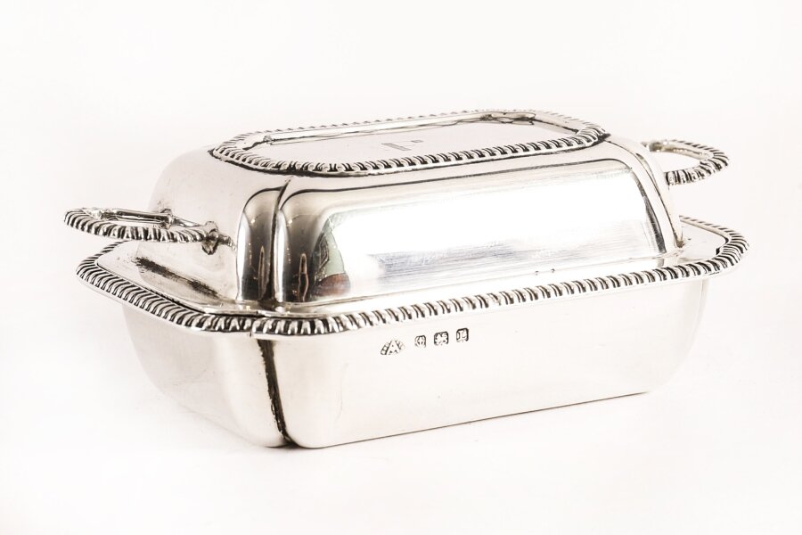 Antique Sterling Silver Butter Dish retailed Fortnum & Mason, 1935  20th C | Ref. no. A4524 | Regent Antiques