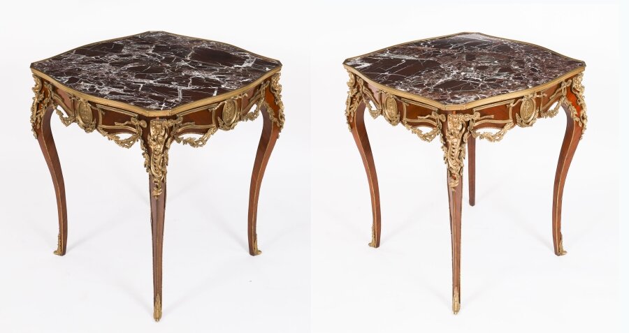 Antique Pair French Louis Revival Marble & Ormolu Occasional Tables 20th C | Ref. no. A4581 | Regent Antiques