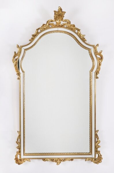 Vintage English Symmetrical Giltwood Mirror  107x61cm  40x24 inches Mid 20th C | Ref. no. A4583a | Regent Antiques