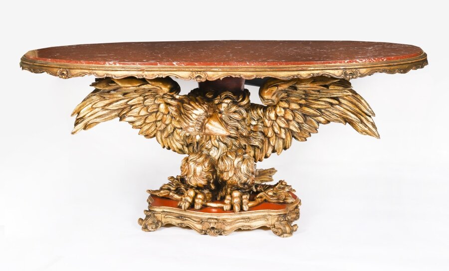 Antique George II Revival Rouge Marble Topped Eagle Centre Table 20th C | Ref. no. A4597 | Regent Antiques